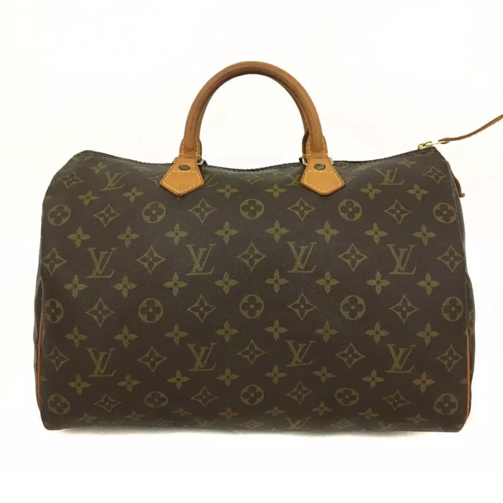 🏆💎💯 Louis Vuitton Monogram Speedy 35 Boston Travel Hand Bag